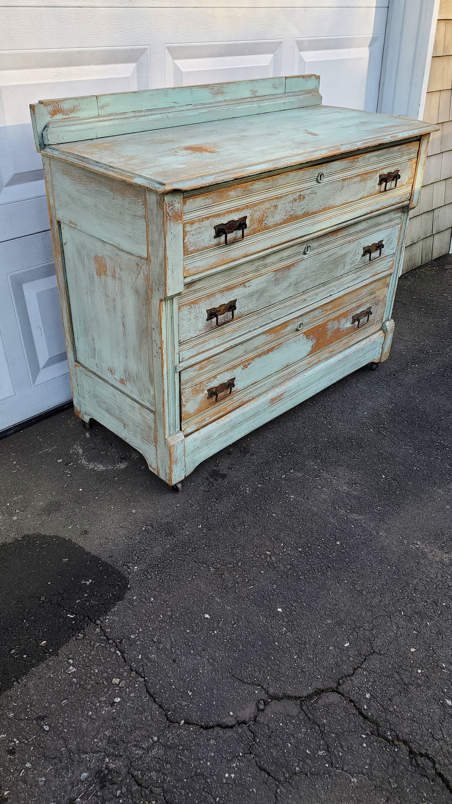 Blue Distressed Dresser SOLD