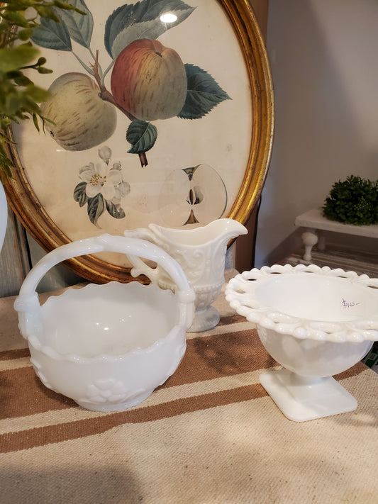 Assorted Milk Glass 2